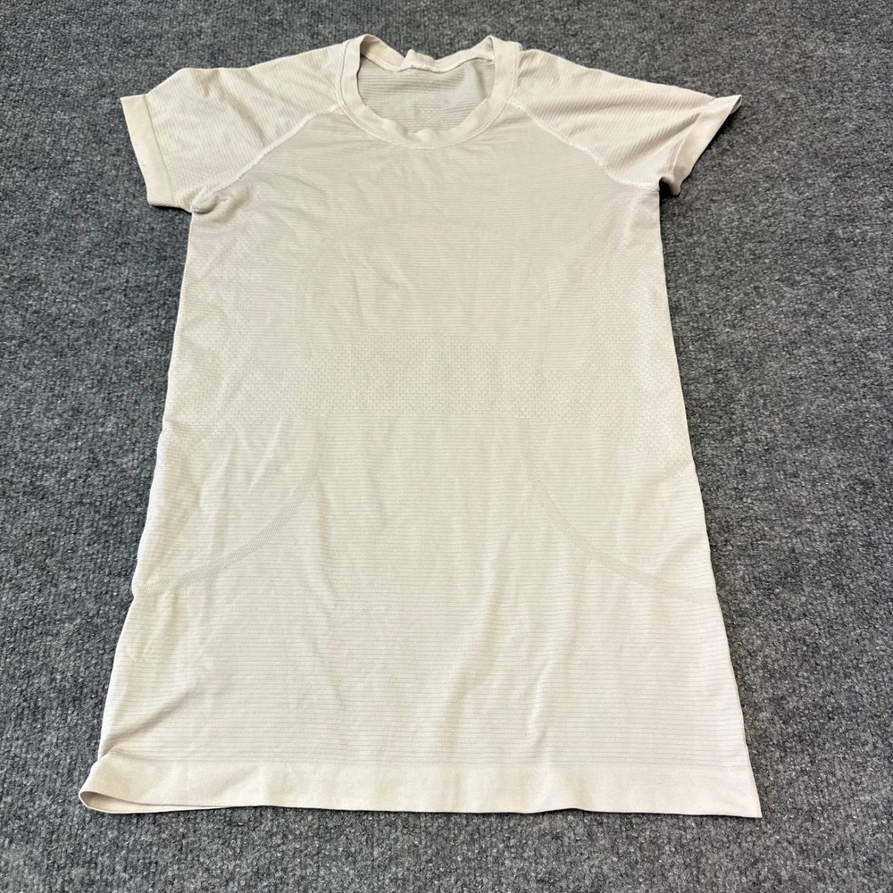Lululemon Shirt Womens Size 6 Gray Swiftly Tech Sleeve Athletic Workout Top
